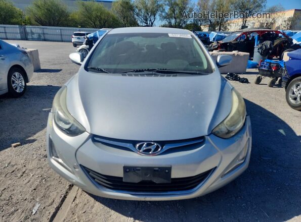 KMHDH4AE0GU575855 2016 HYUNDAI ELANTRA Silver Widok z przodu