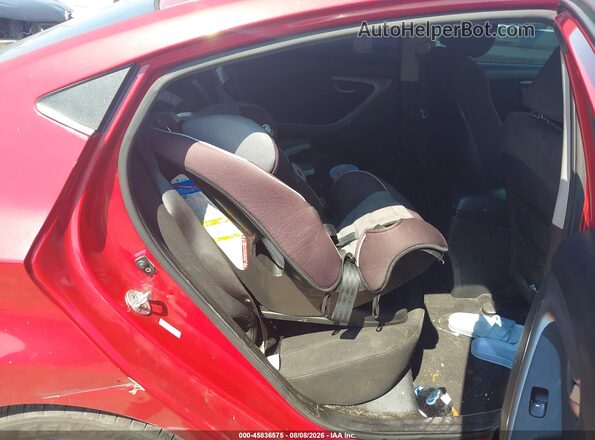 KMHDH4AE0GU592266 2016 HYUNDAI ELANTRA Red Widok naklejki z numerem VIN