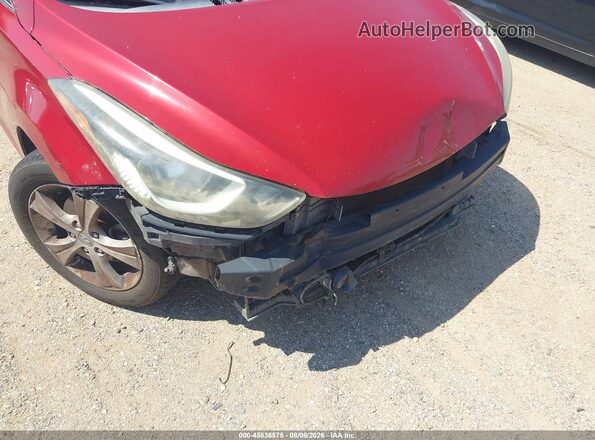 KMHDH4AE0GU592266 2016 HYUNDAI ELANTRA Red Widok z przodu