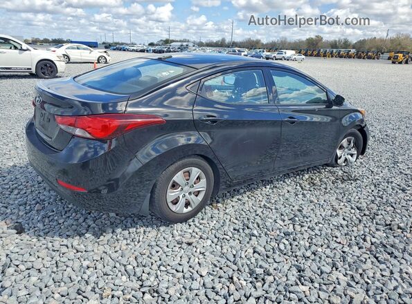 KMHDH4AE0GU600298 2016 HYUNDAI ELANTRA Black უკანა მარჯვენა