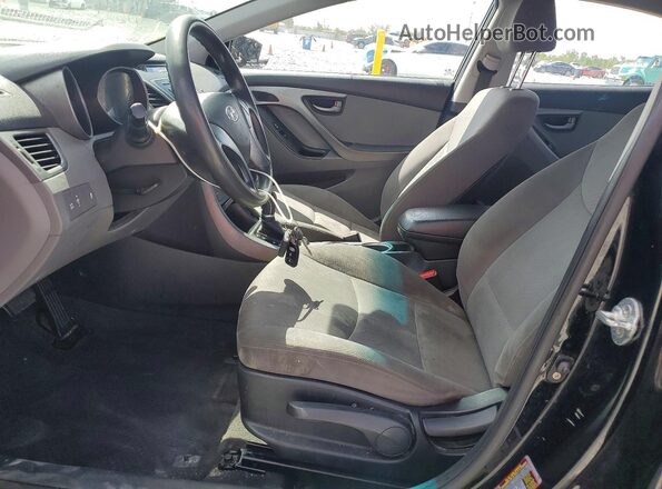 KMHDH4AE0GU600298 2016 HYUNDAI ELANTRA Black წინა სალონის ხედი