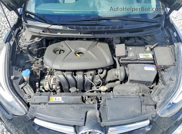 KMHDH4AE0GU600298 2016 HYUNDAI ELANTRA Black უკანა სალონის ხედი
