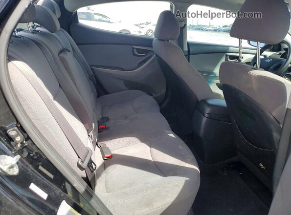 KMHDH4AE0GU600298 2016 HYUNDAI ELANTRA Black უკანა სავარძლების ხედი