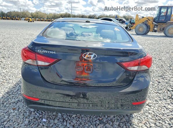 KMHDH4AE0GU600298 2016 HYUNDAI ELANTRA Black უკანა ხედი