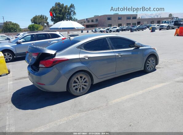 KMHDH4AE0GU622060 2016 HYUNDAI ELANTRA Gray Задня права чверть