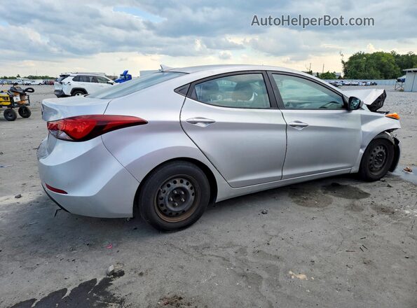 KMHDH4AE1GU475182 2016 HYUNDAI ELANTRA Silver Rear right