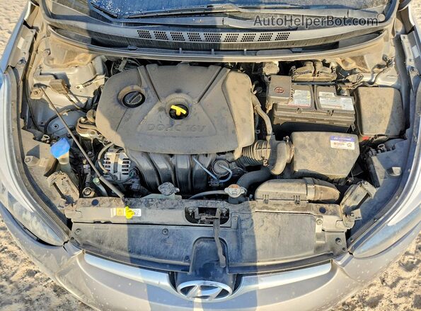 KMHDH4AE1GU478356 2016 HYUNDAI ELANTRA Серый Вид задней части салона