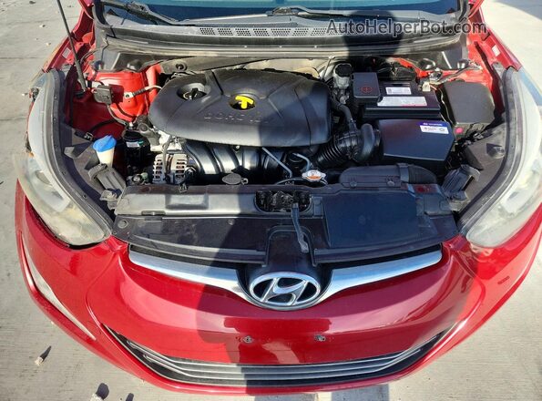 KMHDH4AE1GU511730 2016 HYUNDAI ELANTRA Red Widok wnętrza z tyłu