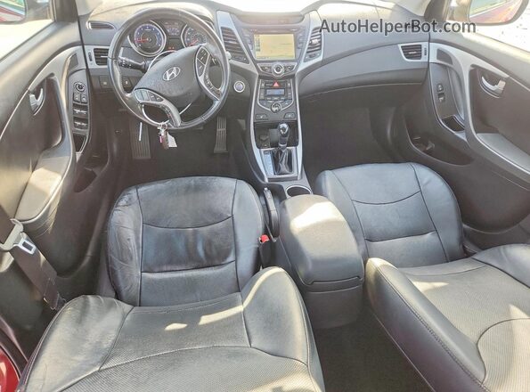 KMHDH4AE1GU511730 2016 HYUNDAI ELANTRA Red Widok deski rozdzielczej