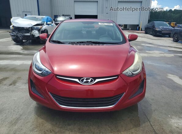 KMHDH4AE1GU600942 2016 HYUNDAI ELANTRA Red Vista frontal