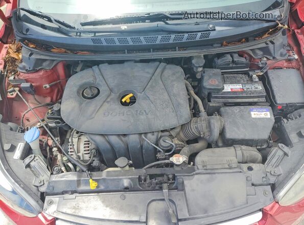 KMHDH4AE1GU600942 2016 HYUNDAI ELANTRA Red Vista interior trasera