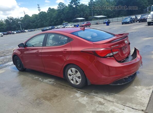 KMHDH4AE1GU600942 2016 HYUNDAI ELANTRA Red Trasero izquierdo