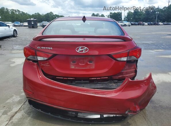 KMHDH4AE1GU600942 2016 HYUNDAI ELANTRA Red Vista trasera