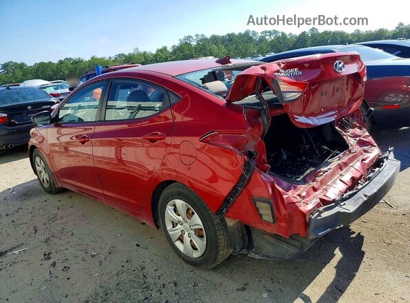 KMHDH4AE1GU640390 2016 HYUNDAI ELANTRA Maroon უკანა მარცხენა