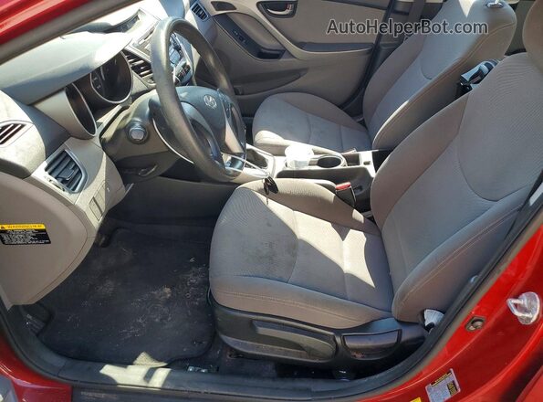 KMHDH4AE1GU640390 2016 HYUNDAI ELANTRA Maroon წინა სალონის ხედი