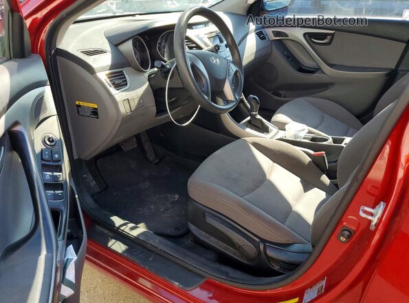 KMHDH4AE1GU640390 2016 HYUNDAI ELANTRA Maroon წინა პანელის ხედი