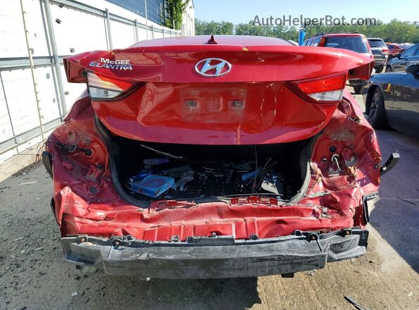 KMHDH4AE1GU640390 2016 HYUNDAI ELANTRA Maroon უკანა ხედი