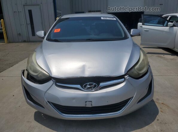 KMHDH4AE2GU483677 2016 HYUNDAI ELANTRA Silver Widok z przodu