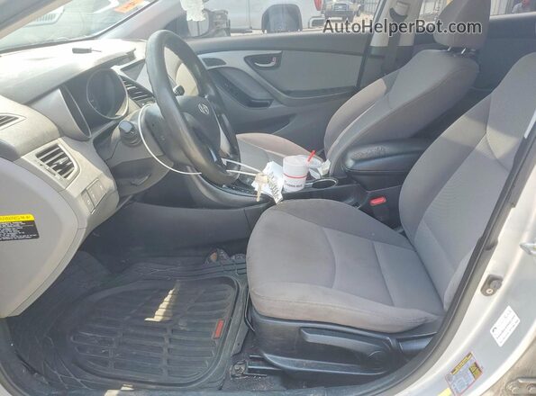 KMHDH4AE2GU483677 2016 HYUNDAI ELANTRA Silver Widok wnętrza z przodu