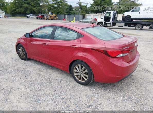 KMHDH4AE2GU491648 2016 HYUNDAI ELANTRA Red Tył lewy