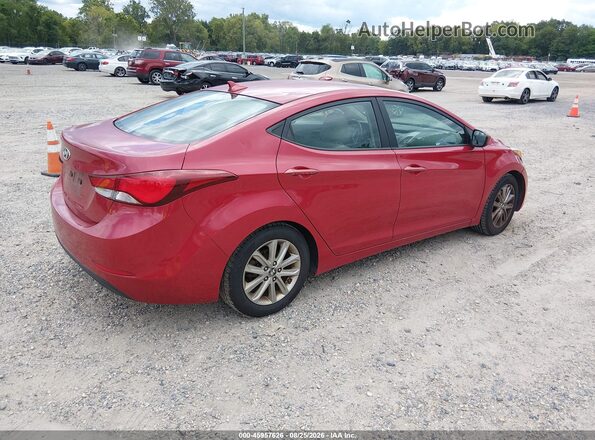 KMHDH4AE2GU491648 2016 HYUNDAI ELANTRA Red Tył prawy