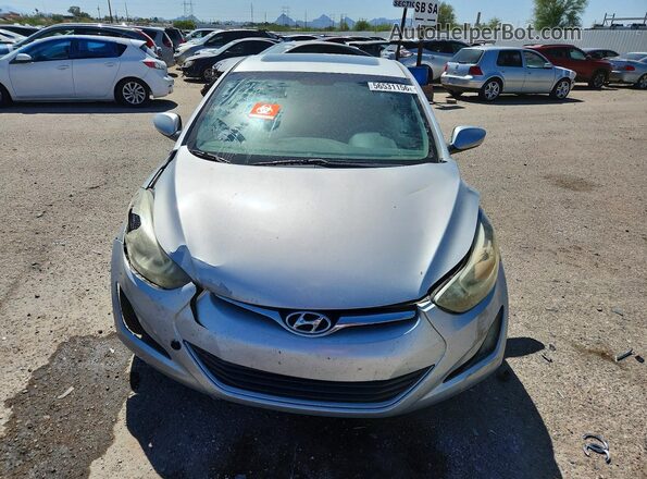 KMHDH4AE2GU505208 2016 HYUNDAI ELANTRA Silver წინა ხედი