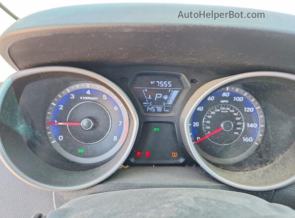 KMHDH4AE2GU505208 2016 HYUNDAI ELANTRA Silver ხელსაწყოთა პანელის ხედი