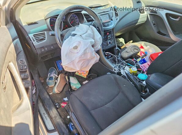 KMHDH4AE2GU505208 2016 HYUNDAI ELANTRA Silver წინა პანელის ხედი
