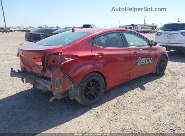 KMHDH4AE2GU511221 2016 HYUNDAI ELANTRA Red Задня права чверть