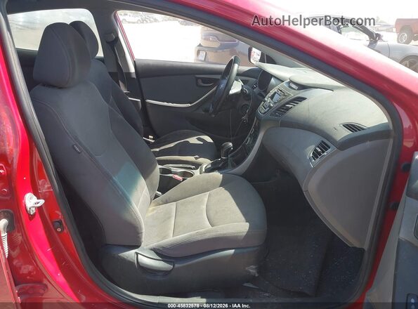 KMHDH4AE2GU511221 2016 HYUNDAI ELANTRA Red Вид салону спереду