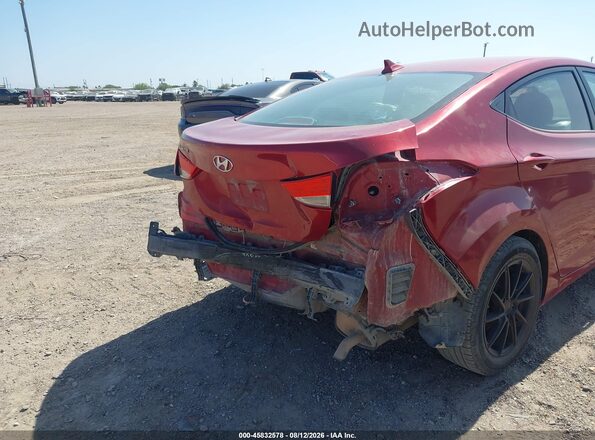KMHDH4AE2GU511221 2016 HYUNDAI ELANTRA Red Вид спереду