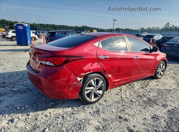 KMHDH4AE3GU511549 2016 HYUNDAI ELANTRA Красный Задняя правая четверть