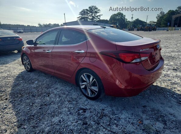KMHDH4AE3GU511549 2016 HYUNDAI ELANTRA Красный Задняя левая четверть