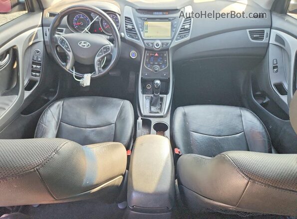 KMHDH4AE3GU511549 2016 HYUNDAI ELANTRA Красный Вид панели приборов