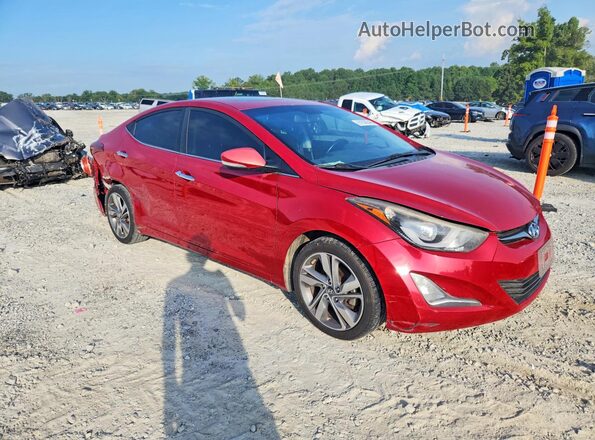 KMHDH4AE3GU511549 2016 HYUNDAI ELANTRA Красный Передняя правая четверть