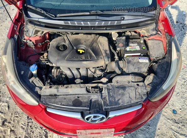 KMHDH4AE3GU511549 2016 HYUNDAI ELANTRA Красный Вид задней части салона