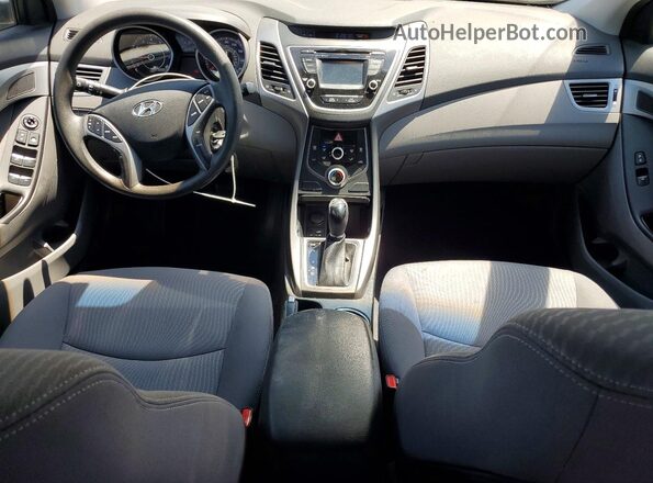 KMHDH4AE3GU531106 2016 HYUNDAI ELANTRA Черный Вид панели приборов