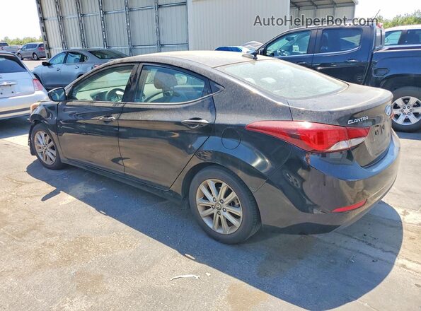 KMHDH4AE3GU531106 2016 HYUNDAI ELANTRA Черный Задняя левая четверть
