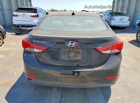 KMHDH4AE3GU531106 2016 HYUNDAI ELANTRA Черный Вид сзади