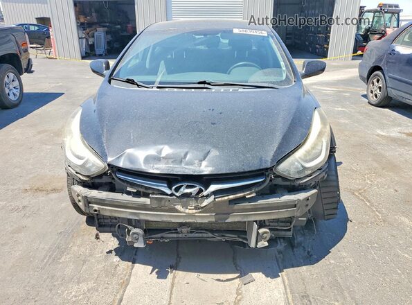 KMHDH4AE3GU531106 2016 HYUNDAI ELANTRA Черный Вид спереди