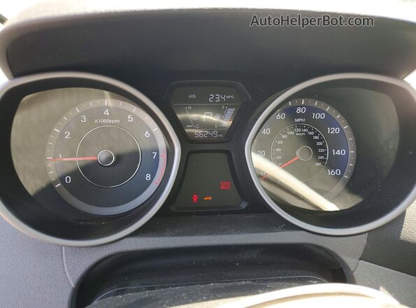 KMHDH4AE3GU531106 2016 HYUNDAI ELANTRA Черный Вид щитка приборов