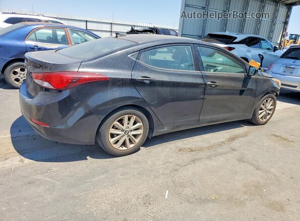KMHDH4AE3GU531106 2016 HYUNDAI ELANTRA Черный Задняя правая четверть