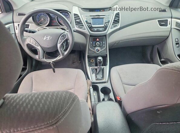 KMHDH4AE3GU557303 2016 HYUNDAI ELANTRA Blue Вид панелі приладів