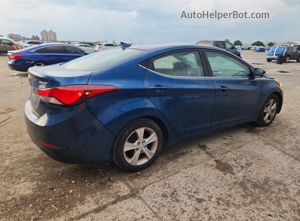 KMHDH4AE3GU564686 2016 HYUNDAI ELANTRA Blue Trasero derecho
