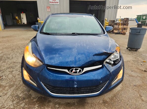 KMHDH4AE3GU564686 2016 HYUNDAI ELANTRA Blue Vista frontal