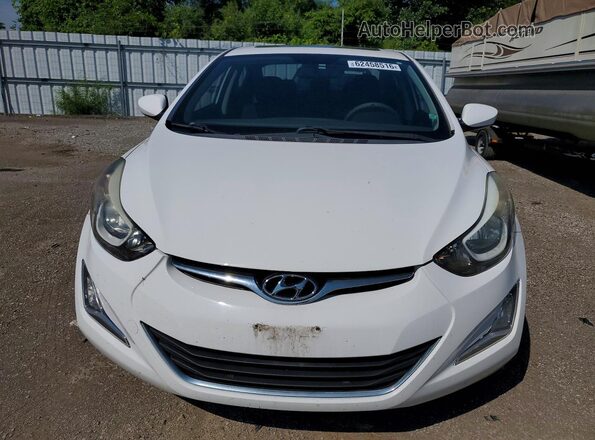 KMHDH4AE3GU569841 2016 HYUNDAI ELANTRA White წინა ხედი