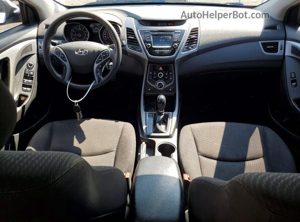 KMHDH4AE3GU569841 2016 HYUNDAI ELANTRA White წინა პანელის ხედი