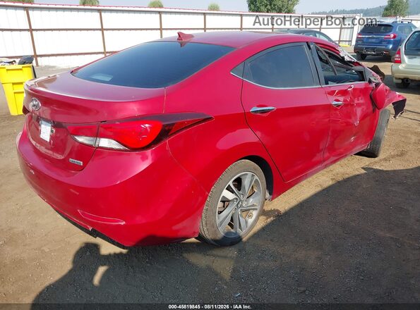KMHDH4AE3GU595923 2016 HYUNDAI ELANTRA Maroon Rear right