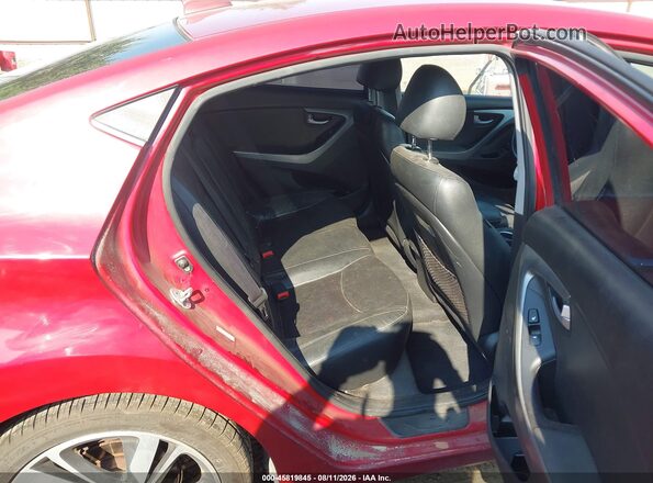 KMHDH4AE3GU595923 2016 HYUNDAI ELANTRA Maroon VIN sticker view