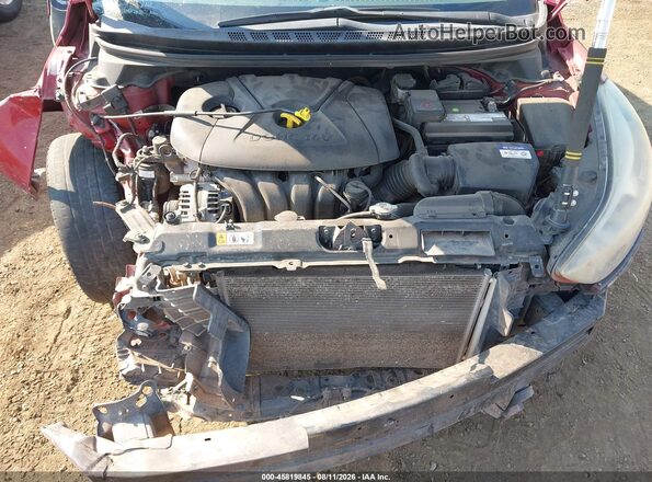 KMHDH4AE3GU595923 2016 HYUNDAI ELANTRA Maroon Rear view